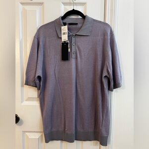 Saks Fifth Avenue Collection Cotton & Linen Polo Shirt